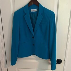Calvin Klein Women's Teal Blazer
